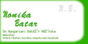 monika batar business card